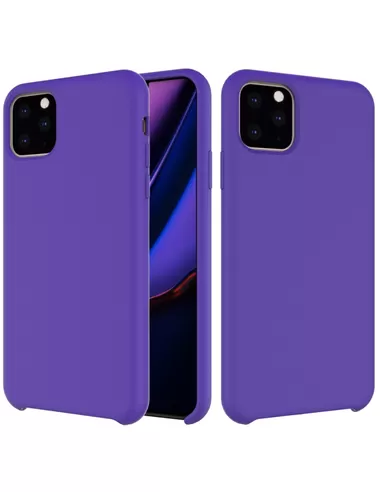 Liquid Silicone Back Cover Apple iPhone 11 Pro Max Paars
