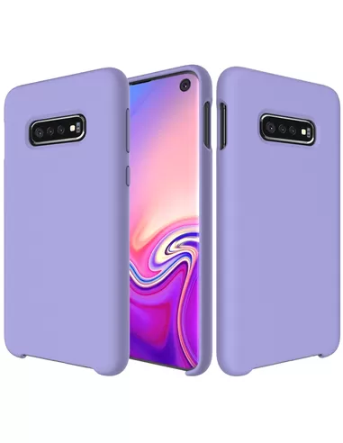 Liquid Silicone Back Cover Samsung Galaxy S10 Paars