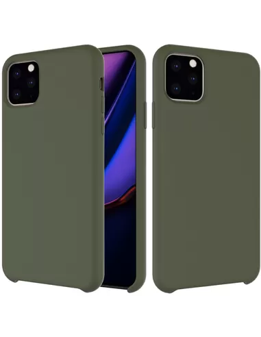 Liquid Silicone Back Cover Apple iPhone 11 Pro Max Leger Groen