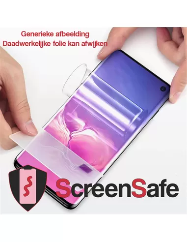 ScreenSafe High Definition Hydrogel screenprotector Samsung Galaxy Note 8 High Impact Case Friendly (AAAA)