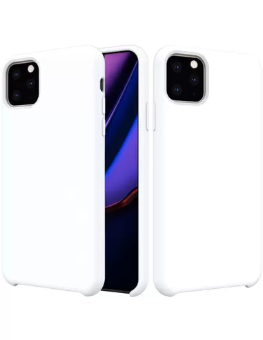 Liquid Silicone Back Cover Apple iPhone 11 Pro Max Wit
