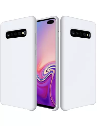 Liquid Silicone Back Cover Samsung Galaxy S10+ Wit