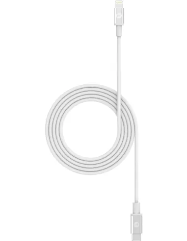mophie gevlochten oplaadkabel 1,8m USB-C-kabel met Lightning-stekker wit