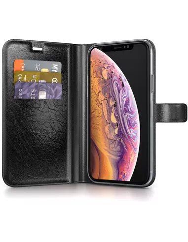 BeHello Gel Wallet Case Zwart voor iPhone X Xs
