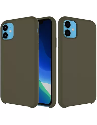 Liquid Silicone Back Cover Apple iPhone 11 Leger Groen