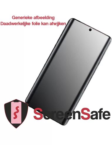ScreenSafe High Definition Hydrogel screenprotector Samsung Galaxy Note Slagvast / Mat Back Cover (AAA)