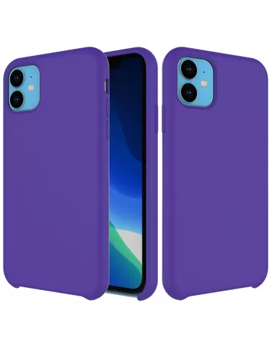 Liquid Silicone Back Cover Apple iPhone 11 Paars