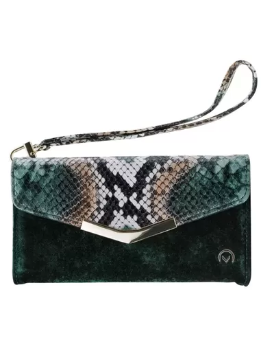 Mobilize 2in1 Gelly Velvet Clutch for Samsung Galaxy S10 Green Snake