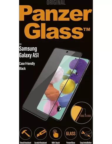 PanzerGlass Samsung Galaxy A51 - Black Case Friendly