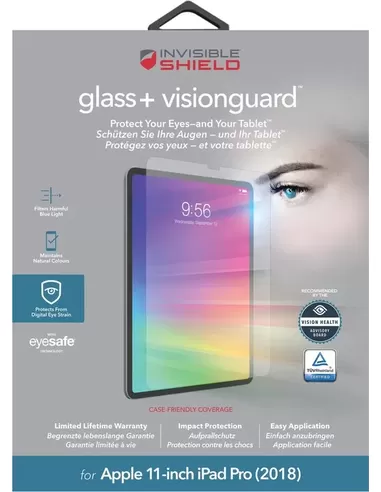 Zagg InvisibleShield Glass+ VisionGuard iPad Pro (2018) 11" Transparent