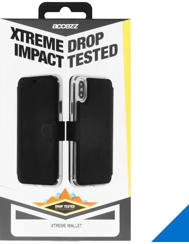 Accezz Xtreme Impact Wallet Black iPhone 7/8 Plus