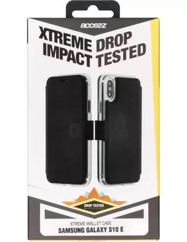 Accezz Xtreme Impact Wallet Black Galaxy S10e