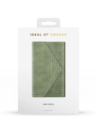 iDeal of Sweden Envelope Clutch voor iPhone 11 Pro/XS/X Sage Croco