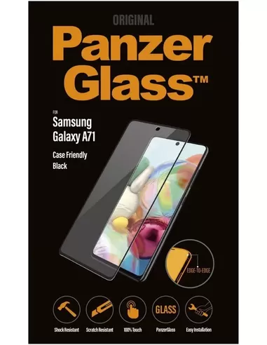 PanzerGlass Samsung Galaxy A71 - Black Case Friendly