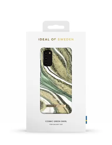iDeal of Sweden Fashion Case voor Samsung Galaxy S20 Cosmic Green Swirl