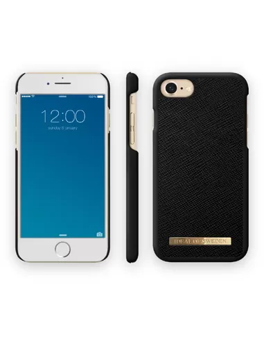 iDeal of Sweden Fashion Case iPhone 8/7/6/6S Noir Croco