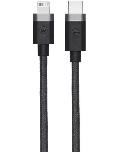 mophie gevlochten Oplaadkabel 1m USB-C naar Lightning-kabel zwart