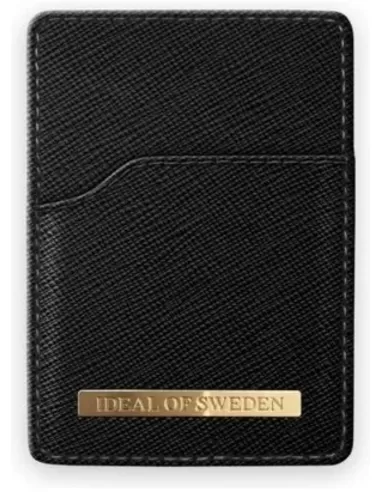 iDeal of Sweden Magnetic Card Holder Mono Universal Saffiano Black