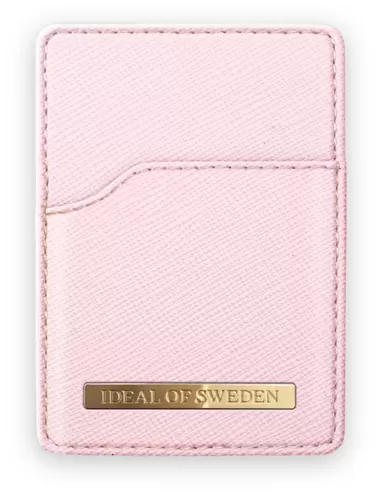 iDeal of Sweden Magnetic Card Holder Mono Universal Saffiano Pink