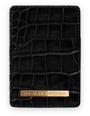 iDeal of Sweden Magnetic Card Holder Mono voor Universal Noir Croco