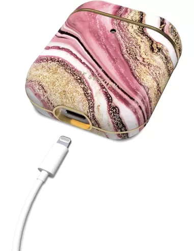 iDeal of Sweden AirPods Case Print voor 1st & 2nd Generation Cosmic Pink Swirl