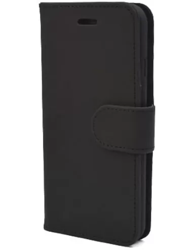 PU Wallet Deluxe iPhone 7 - 8 plus pitch black