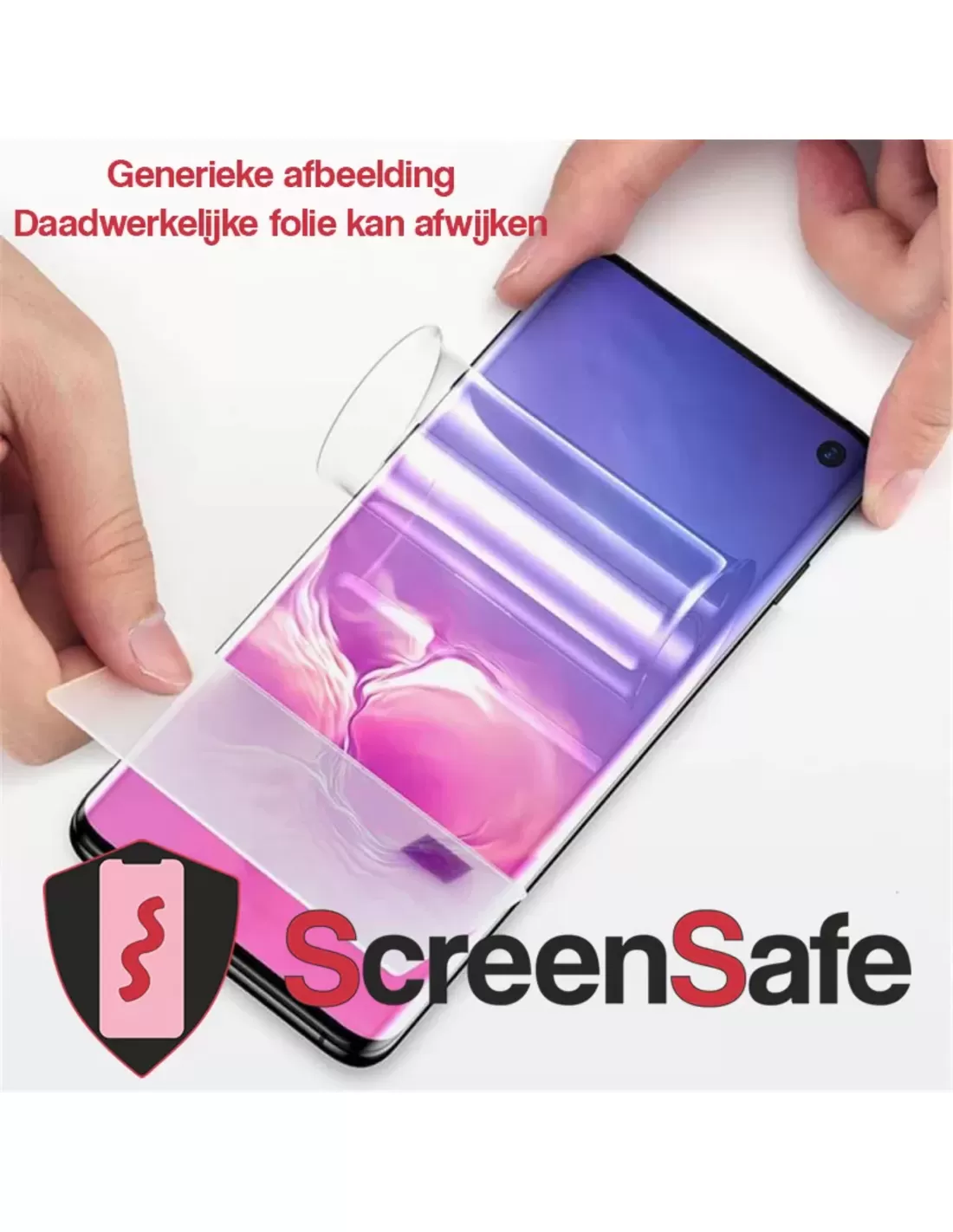 ScreenSafe Definition Hydrogel screenprotector Case Friendly Slagvast (AAA)