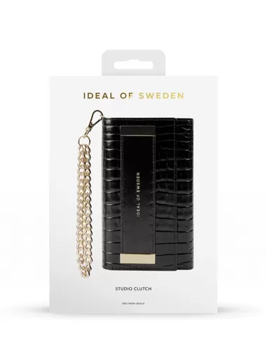 iDeal of Sweden Studio Clutch voor Samsung Galaxy S20 Neo Noir Croco