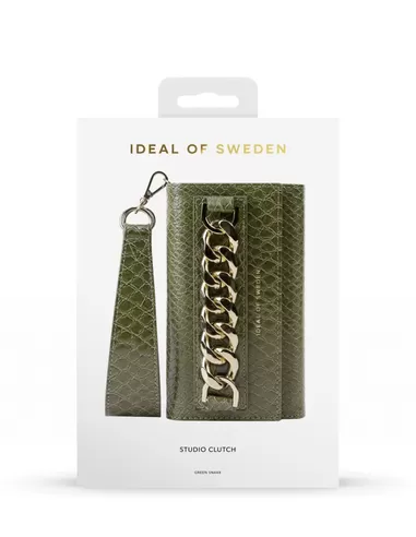 iDeal of Sweden Studio Clutch voor iPhone 12 Mini Green Snake