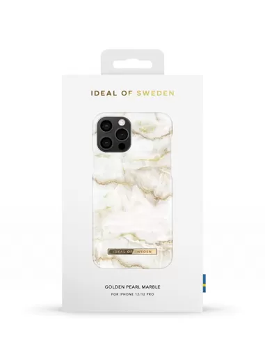 iDeal of Sweden Fashion Case voor iPhone 12/12 Pro Golden Pearl Marble