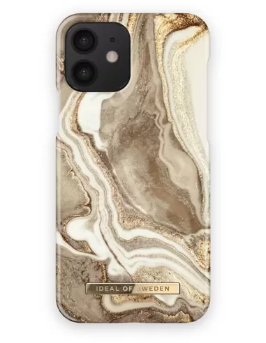 iDeal of Sweden Fashion Case voor iPhone 12/12 Pro Golden Sand Marble