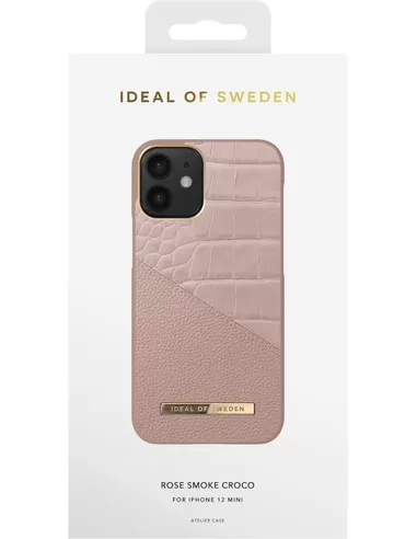 iDeal of Sweden Fashion Case Atelier voor iPhone 12 Mini Rose Smoke Croco
