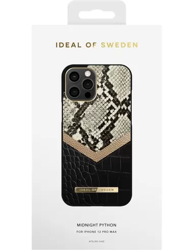 iDeal of Sweden Fashion Case Atelier voor iPhone 12 Pro Max Midnight Python