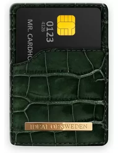 iDeal of Sweden Magnetic Card Holder Mono voor Universal Claret Croco
