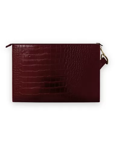Ideal of Sweden Croco Pouch Claret
