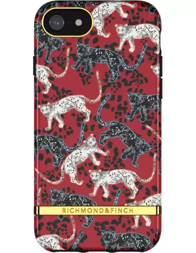 Richmond & Finch Freedom Series Apple iPhone 6/6S/7/8/SE (2020) Samba Red Leopard