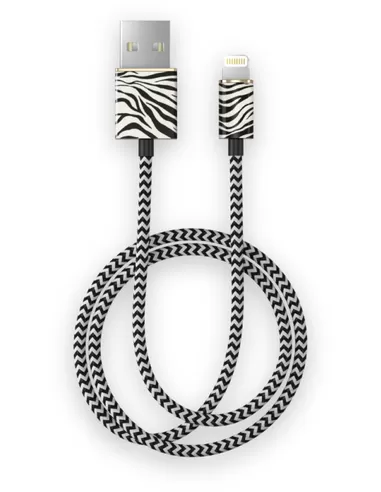 iDeal of Sweden Fashion Cable 2m voor Lightning Zafari Zebra