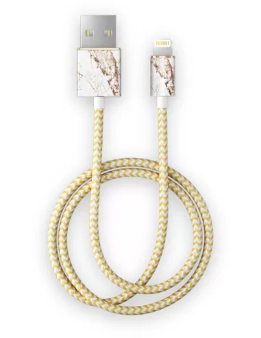 iDeal of Sweden Fashion Cable 2m voor Lightning Carrara Gold