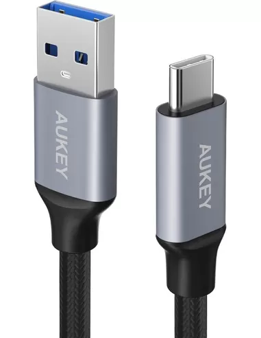 Aukey Cable USB-A to USB-C 1.0m, black