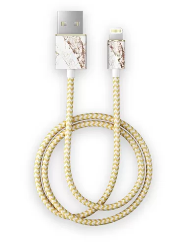 iDeal of Sweden Fashion Cable 1m voor Lightning Carrara Gold