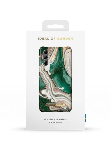 iDeal of Sweden Fashion Case voor Samsung Galaxy S21 Golden Jade Marble