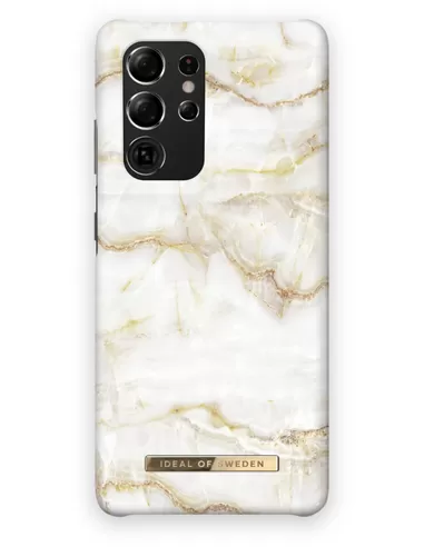 iDeal of Sweden Fashion Case voor Samsung Galaxy S21 Ultra Golden Pearl Marble
