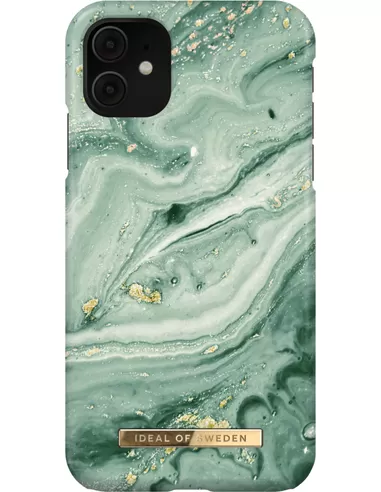 iDeal of Sweden Fashion Case voor iPhone 11/XR Mint Swirl Marble