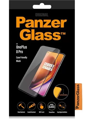 PanzerGlass OnePlus 8 Pro - Black Case Friendly