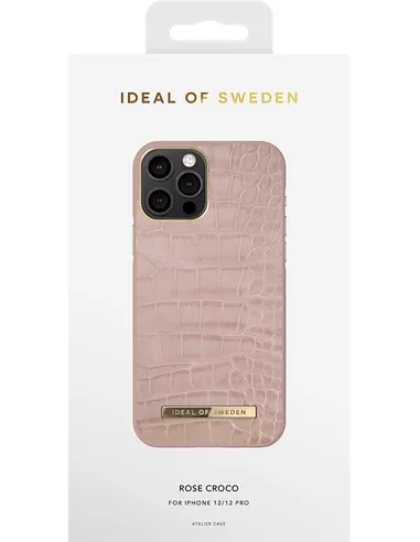 iDeal of Sweden Atelier Case Introductory voor iPhone 12/12 Pro Rose Croco