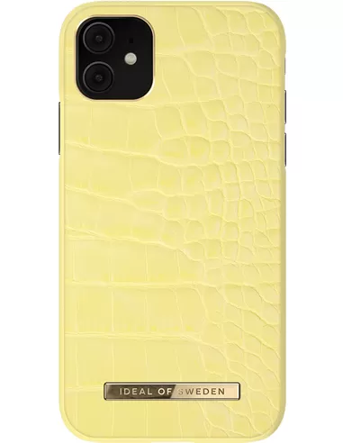 iDeal of Sweden Atelier Case Introductory voor iPhone 11/XR Lemon Croco