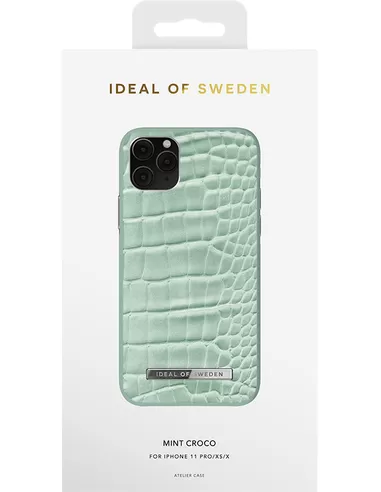 iDeal of Sweden Atelier Case Introductory voor iPhone 11 Pro/XS/X Mint Croco