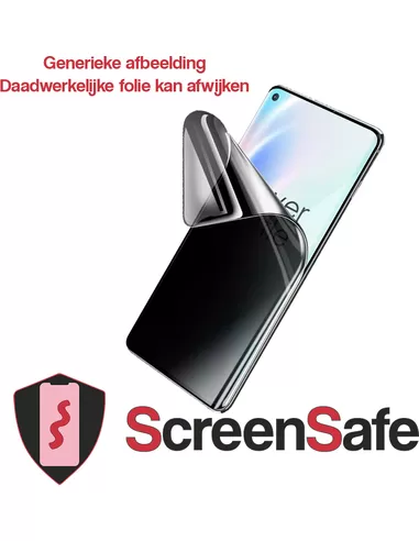 ScreenSafe High Definition Hydrogel screenprotector Fujisu Arrows 5g F-51a Case Friendly Slagvast / Privacy (AAA)