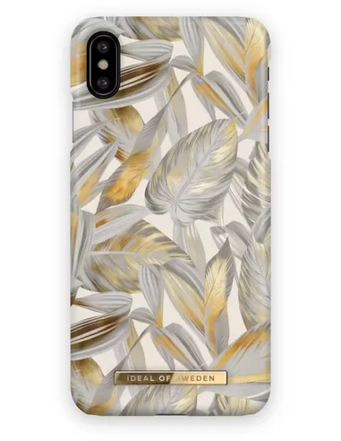 iDeal of Sweden Fashion Case voor iPhone XS Max Platinum Leaves