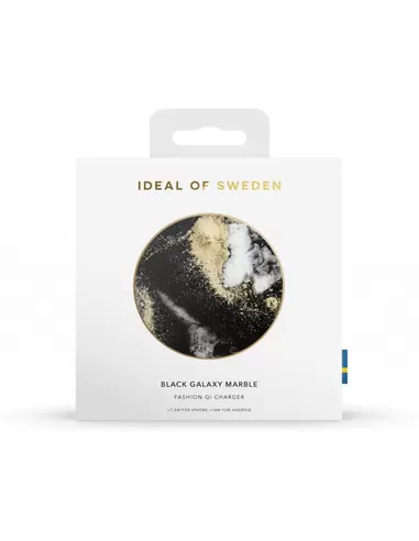 iDeal of Sweden Qi Charger voor Universal Black Galaxy Marble